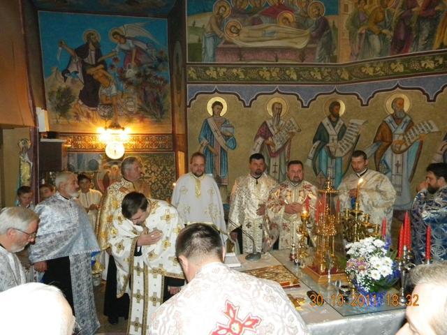 In altar la slujba de multumire